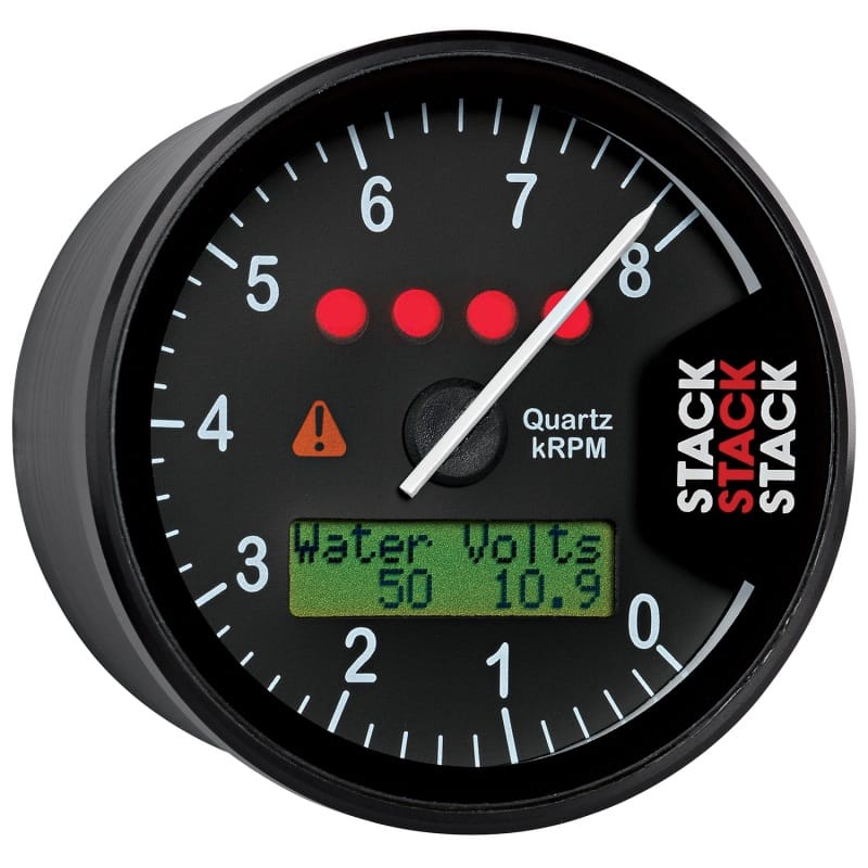 Autometer Stack Display Tachometer 0-8K RPM - Black thumbnail 3