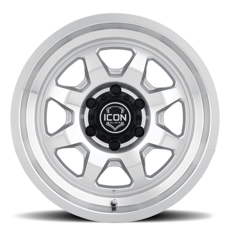 ICON Nuevo 17 X 8.5 5 X 4.5 0mm Offset 4.75in BS Silver Machined thumbnail 3