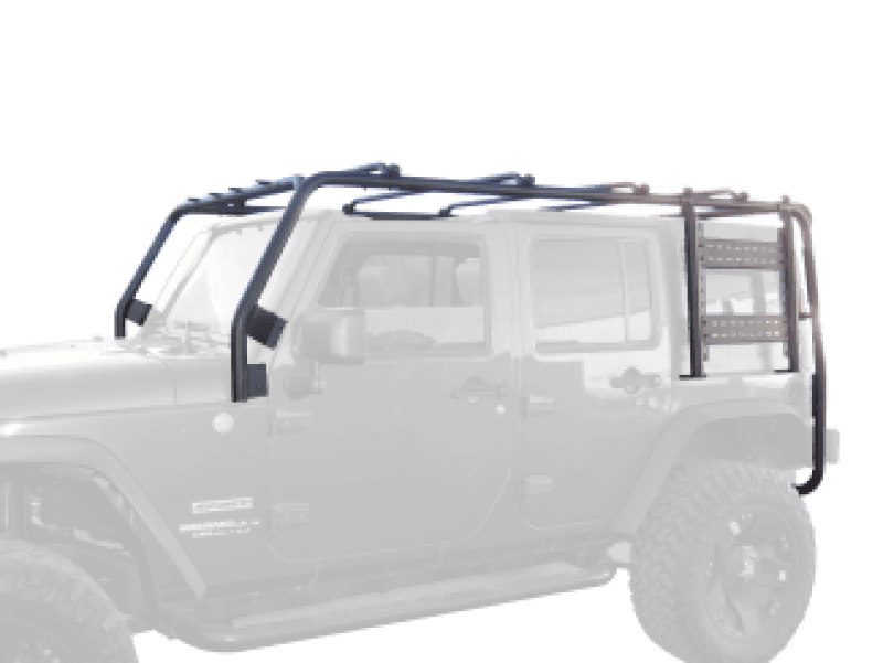 Body Armor 4x4 07-18 Jeep Wrangler JK 2/4dr Roof Rack Front/Rear Frame Kit thumbnail 3