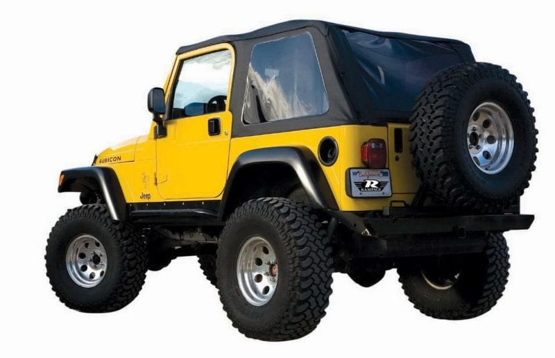 Rampage 1997-2006 Jeep Wrangler(TJ) Excludes LJ Unlimited Frameless Soft Top Kit - Black Diamond - 109735 thumbnail 2