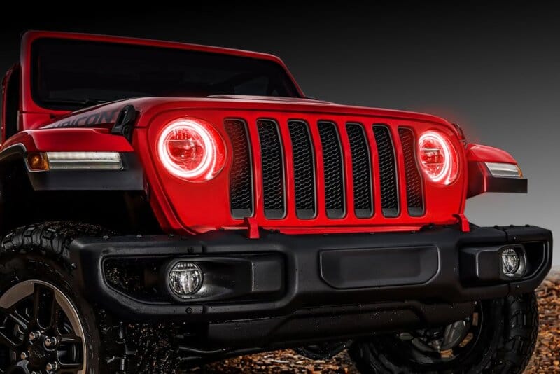 ORACLE Lighting Jeep Wrangler JL/Gladiator JT LED Surface Mount Headlight Halo Kit - 1214-003 thumbnail 3
