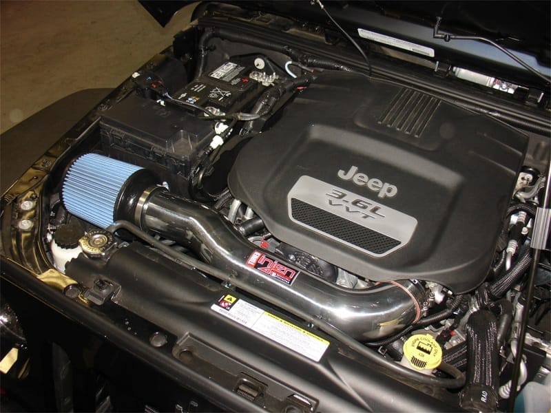 Injen 12-18 Jeep Wrangler JK 3.6L V6 Polished Short Ram Intake w/ Open Filter thumbnail 2
