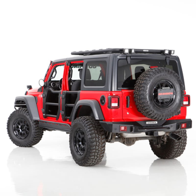 Go Rhino 08-22 Jeep Wrangler JL/JLU Body Mount Spare Tire Carrier - Tex. Blk thumbnail 3