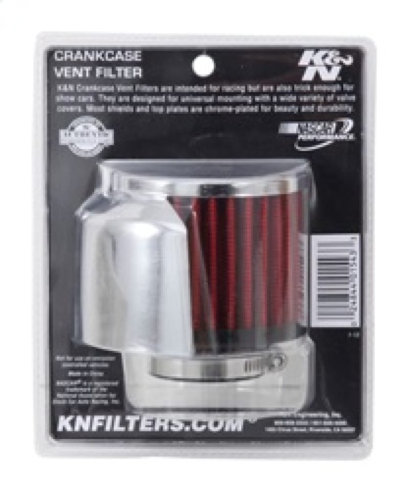 K&N 1.375in Flange ID x 3in OD x 2.5in Height Clamp On Crankcase Vent Filter thumbnail 3