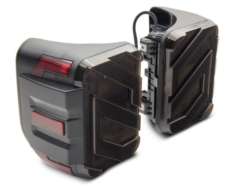 Raxiom 20-23 Jeep Gladiator JT Axial Series LED Tail Lights- Black Housing (Smoked Lens) - JG18584 thumbnail 2