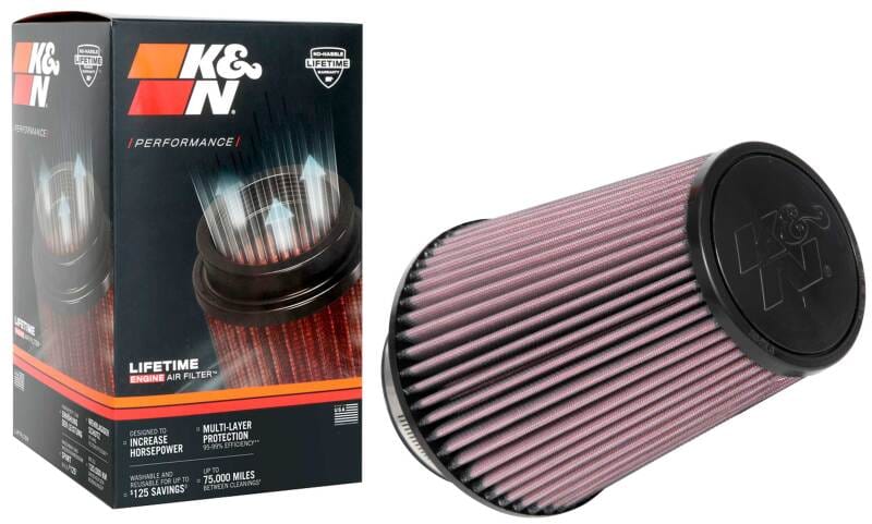 K&N Universal Clamp-On Air Filter 4in FLG / 6-1/2in B / 4-1/2in T / 8in H thumbnail 5