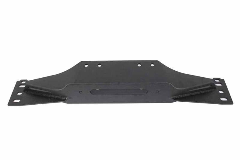 Fishbone Offroad 97-06 Jeep Wrangler TJ Winch Plate Steel - Black Textured Powdercoat Piranha Series thumbnail 3