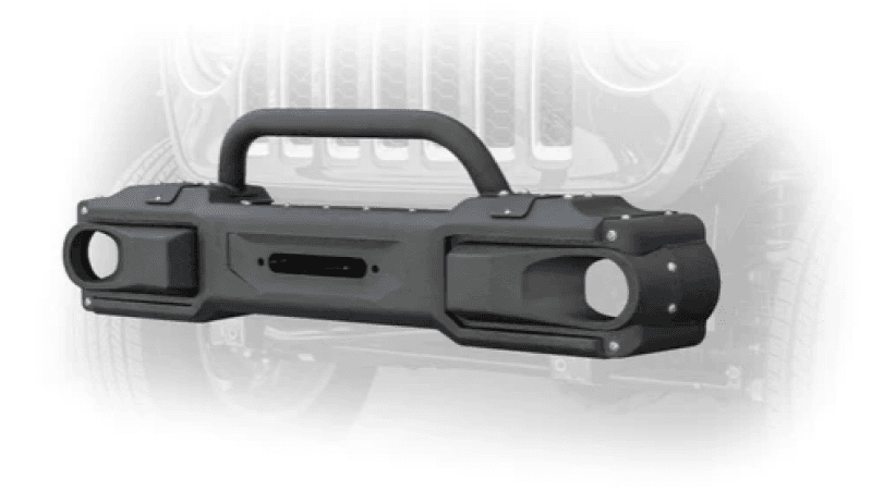 Dv8 18+ Jeep Wrangler JL / 20+ Jeep Gladiator JT OE Plus Front Bumper thumbnail 2