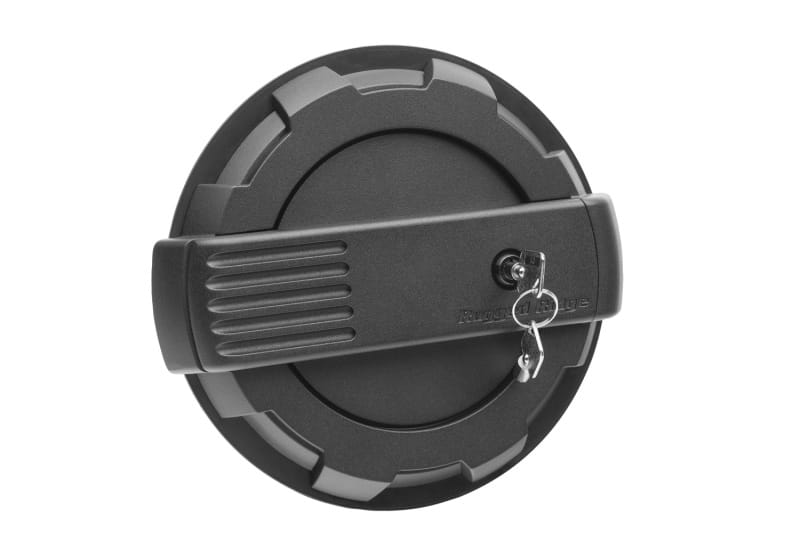 Rugged Ridge 19-23 Jeep Wrangler JL Elite Locking Fuel Door - Black thumbnail 2