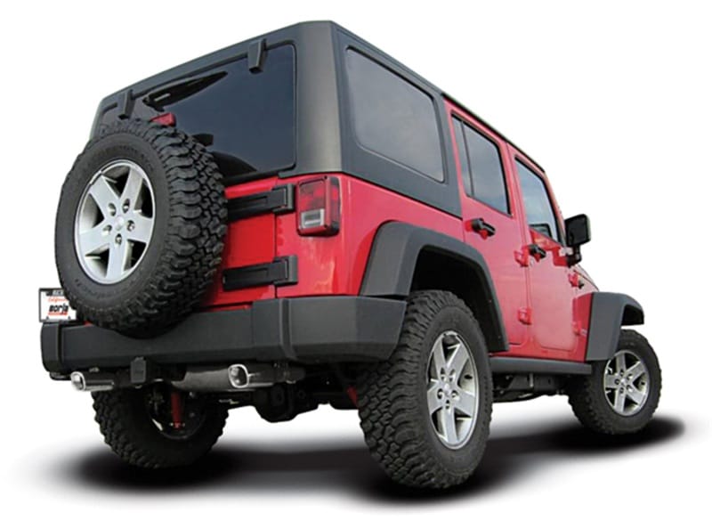 Borla 12-16 Jeep Wrangler JK 3.6L AT/MT 4Wheel 4dr Truck Single Split Rear Exit Catback Exhaust thumbnail 2