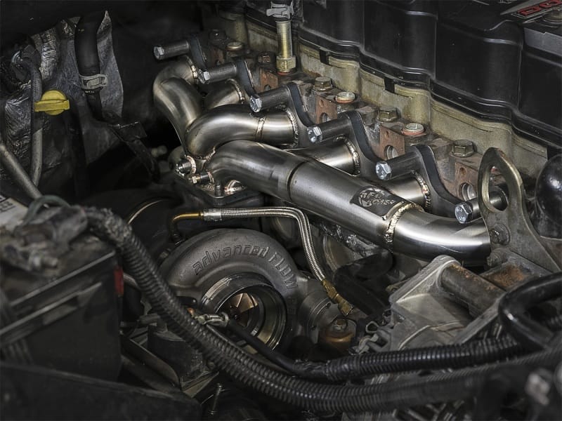 aFe Twisted Steel Header w/ Turbo Manifold 03-07 Dodge Diesel L6-5.9L thumbnail 3