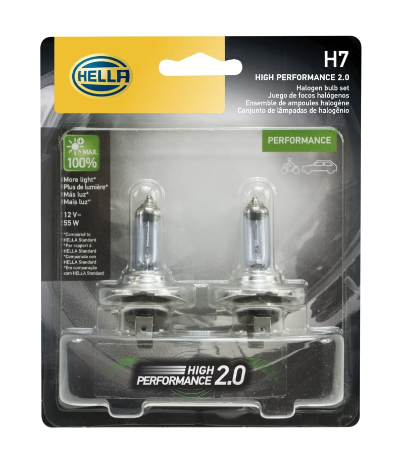 Hella H7 12V 55W PX26D HP 2.0 Halogen Bulbs thumbnail 4