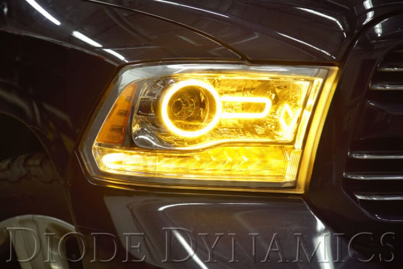 Diode Dynamics Dodge Ram Halo Lights LED 13-18 Ram Switchback Kit thumbnail 4