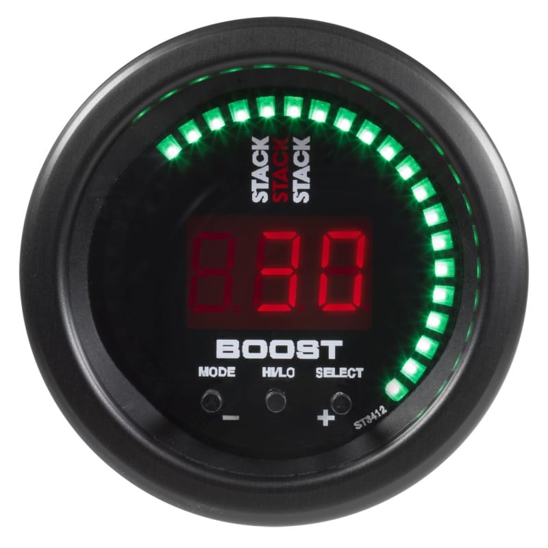 Autometer Stack 52mm -1 to +2 Bar (-30INHG to +30 PSI) Boost Controller - Black thumbnail 3