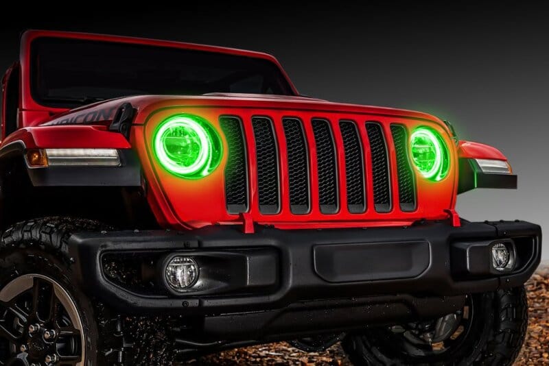 ORACLE Lighting Jeep Wrangler JL/Gladiator JT LED Surface Mount Headlight Halo Kit - 1214-004 thumbnail 3