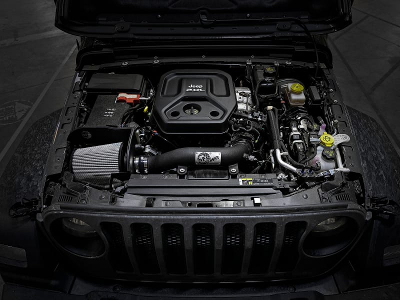 aFe Magnum FORCE Stage-2XP Cold Air Intake w/Pro DRY Filter 18-20 Jeep Wrangler JL 2.0T- Media Black thumbnail 4