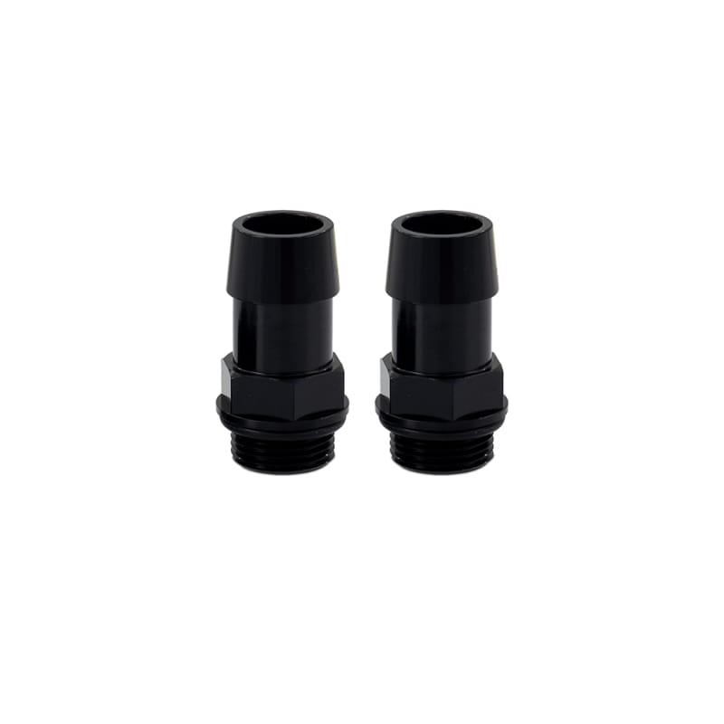 Mishimoto 2pcs. M20x1.5 3/4in Aluminum Catch Can Fitting - Black thumbnail 2