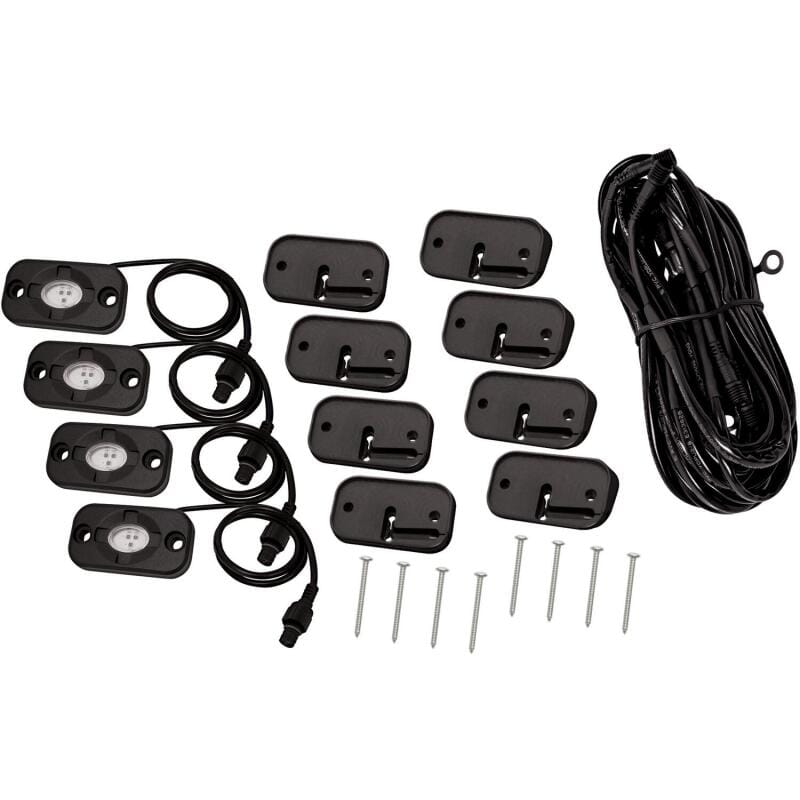 Westin LED Rock Light Kit - 07-18 Jeep Wrangler JK / 18-19 Jeep Wrangler JL - Black