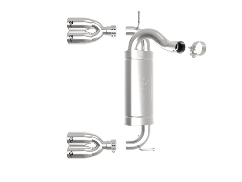 aFe Vulcan Series 2.5in 304 SS Axle-Back Exhaust Polished 07-18 Jeep Wrangler (JK) V6-3.6/3.8L thumbnail 4
