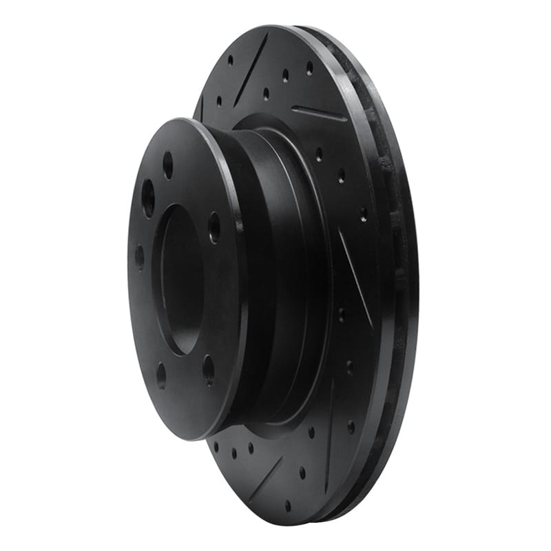 R1 02-06 Dodge Sprinter 3500 Front Left Drilled & Slotted Black Brake Rotor - 633-40042L thumbnail 2