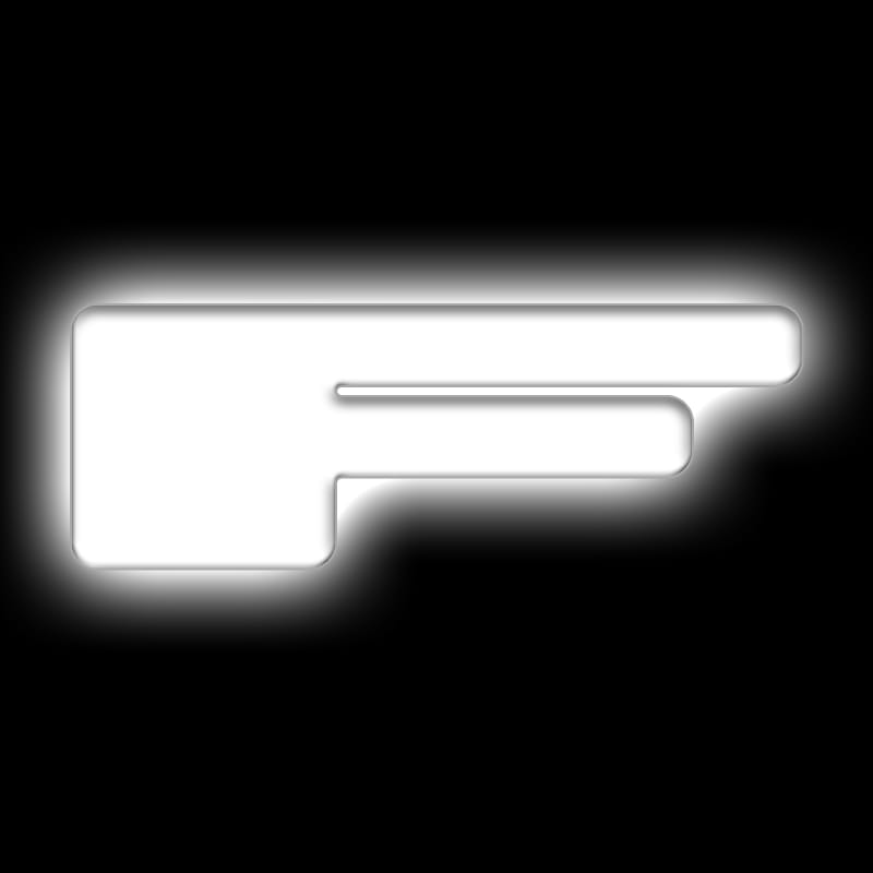 ORACLE Lighting Universal Illuminated LED Letter Badges - Matte Wht Surface Finish - F - 3140-F-001