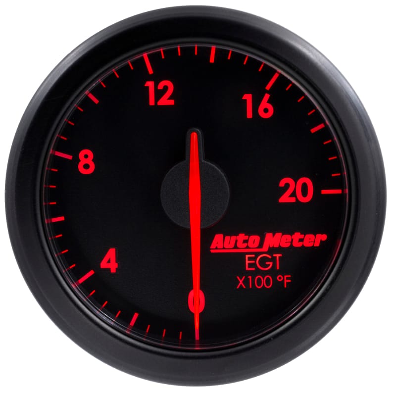 Autometer Airdrive 2-1/16in EGT Gauge 0-2000 Degrees F - Black thumbnail 4