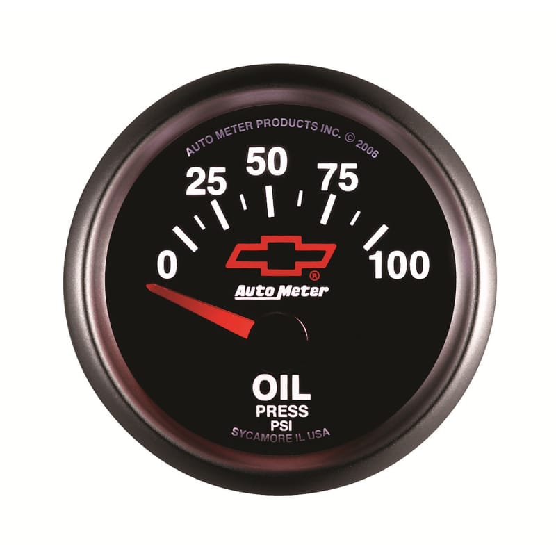 Autometer Oil Pressure 2-1/16, 0-100 PSI - Red Bowtie thumbnail 4