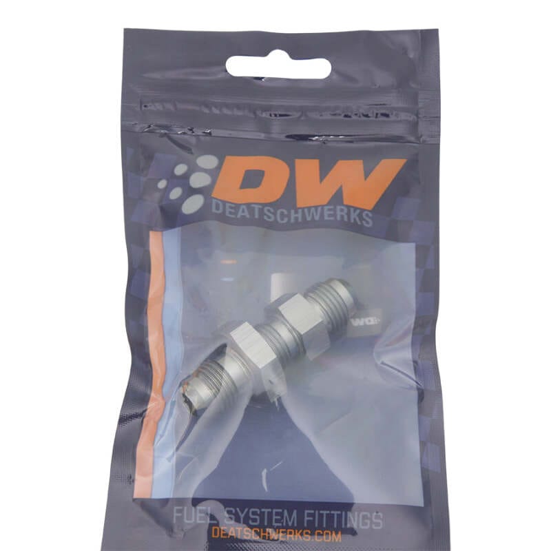 DeatschWerks 6AN Male Flare To 6AN Male Flare Bulkhead Adapter (Incl. Nut) thumbnail 2