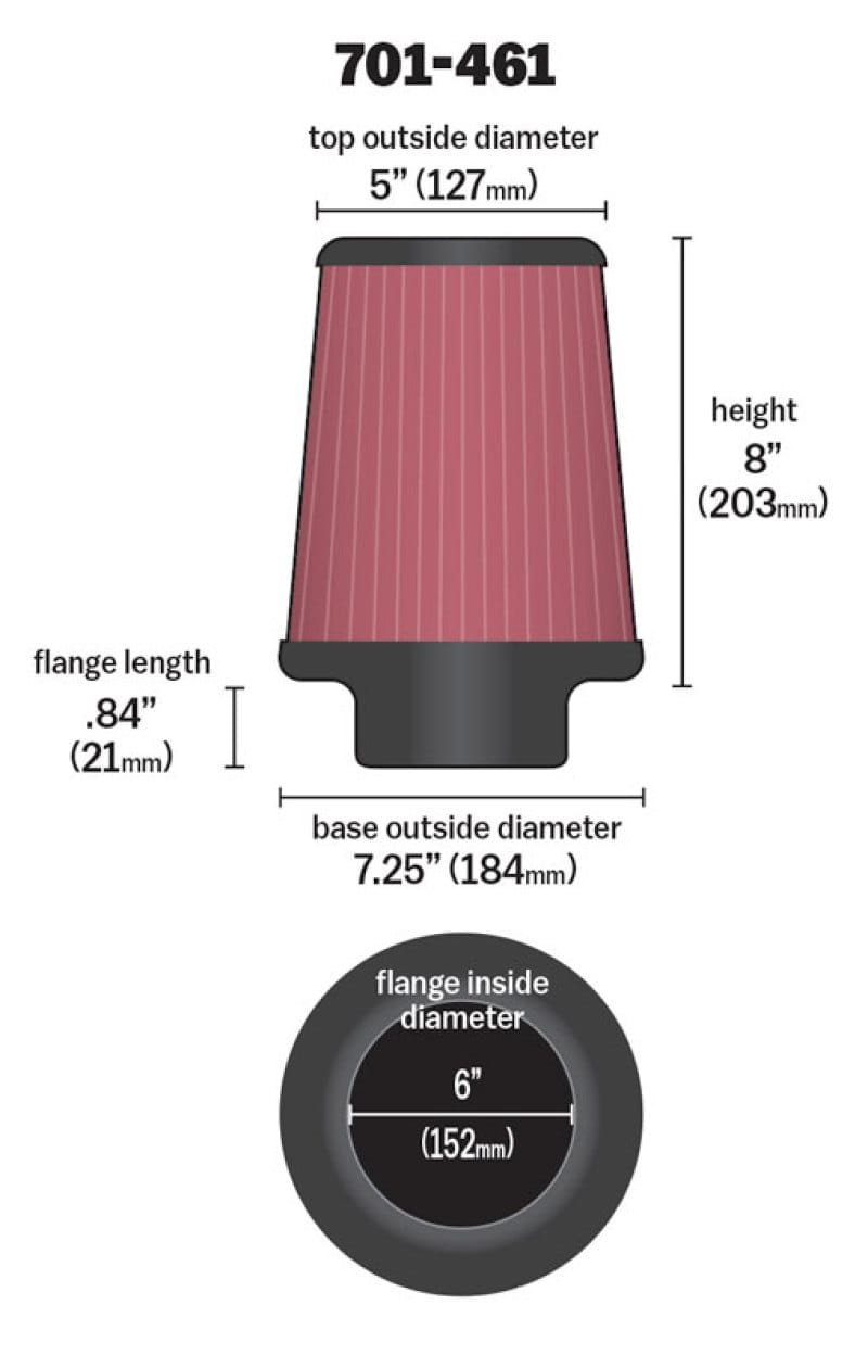 Airaid Kit Replacement Filter - 701-461 thumbnail 3