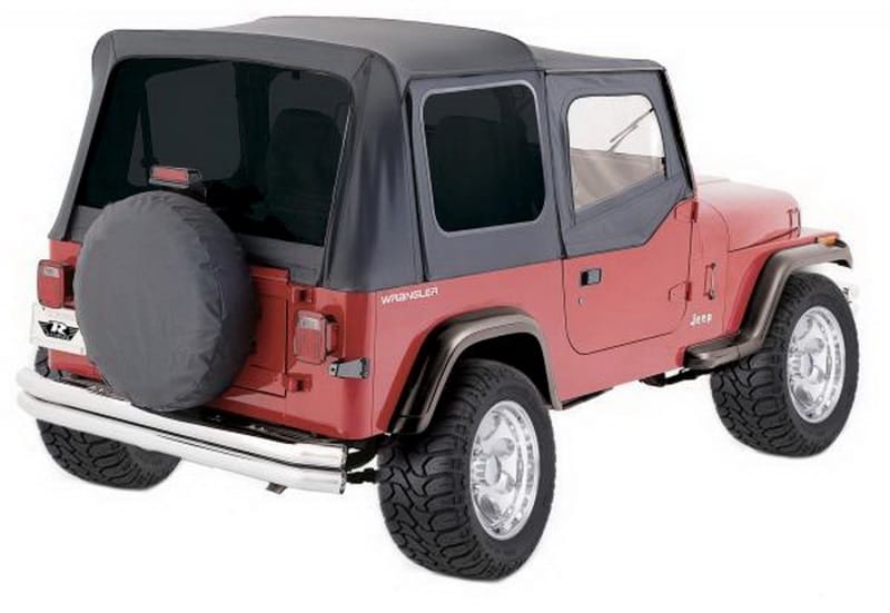 Rampage 1988-1995 Jeep Wrangler(YJ) OEM Replacement Top - Black Diamond thumbnail 2