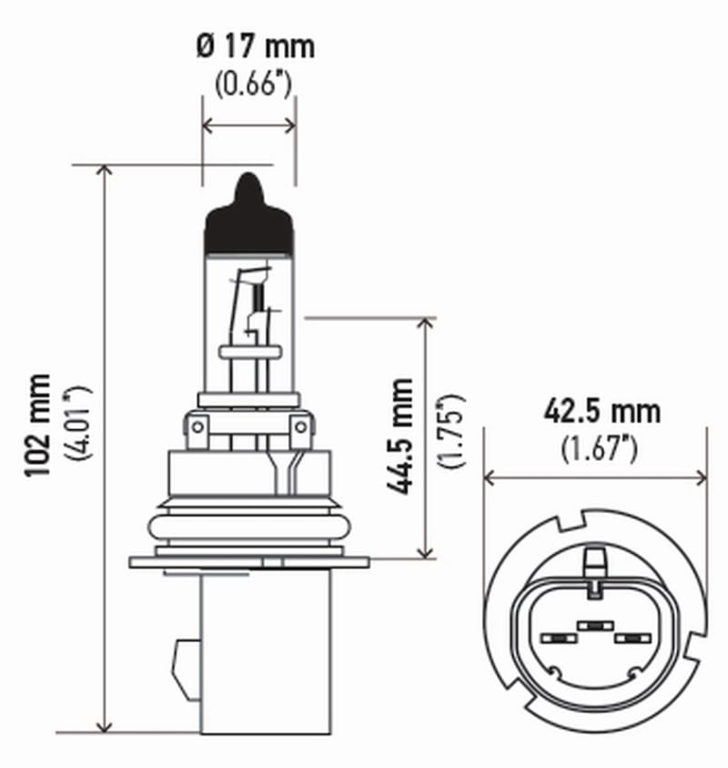 Hella Bulb 9007/Hb5 12V 65/55W Px29T T4625(2) thumbnail 2
