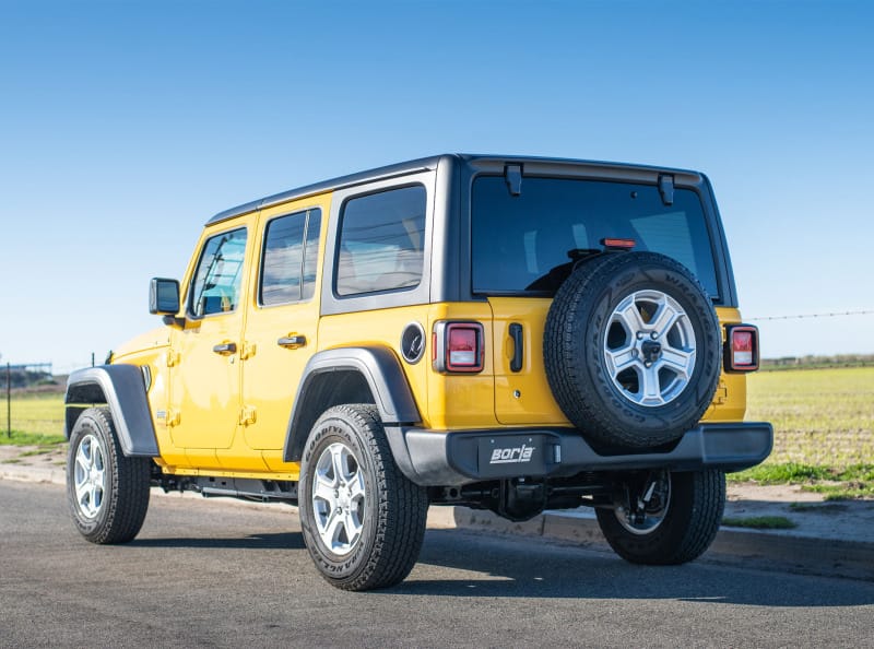 Borla 18-20 Jeep Wrangler JLU 3.6L V6 Climber Turn Down Exit Cat-Back Exhaust - 140828 thumbnail 2
