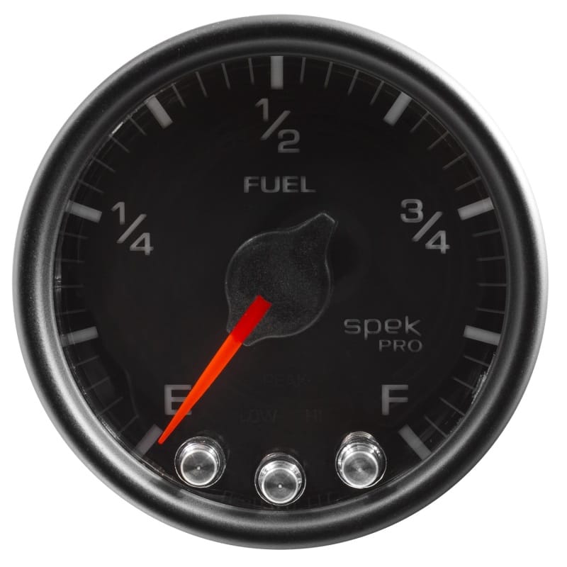 Autometer Spek-Pro Gauge Fuel Level 2 1/16in 0-270 Programmable Blk/Blk - P31232 thumbnail 2