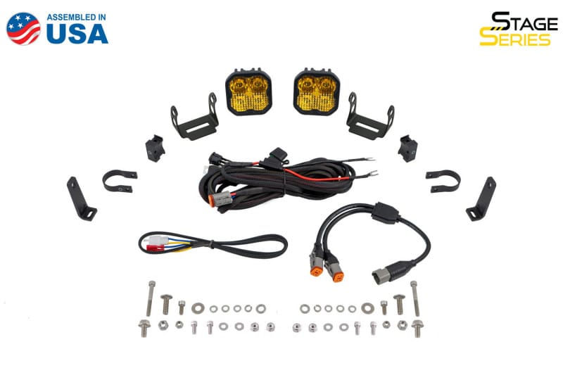 Diode Dynamics SS3 LED Bumper 1 3/4 In Roll Bar Kit Sport - Yellow Combo (Pair) thumbnail 7