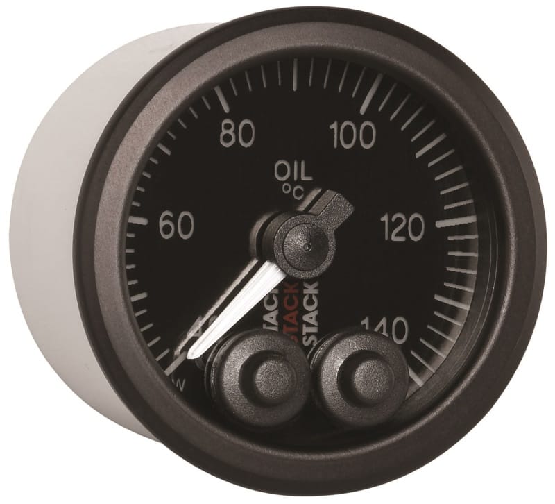Autometer Stack 52mm 40-140 Deg C 1/8in NPTF Male Pro-Control Oil Temp Gauge - Black thumbnail 7