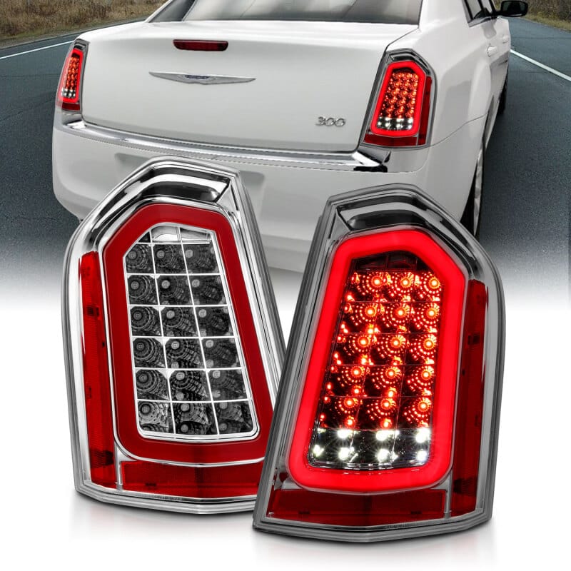 ANZO 11-14 Chrysler 300 LED Taillights Chrome w/ Sequential thumbnail 3