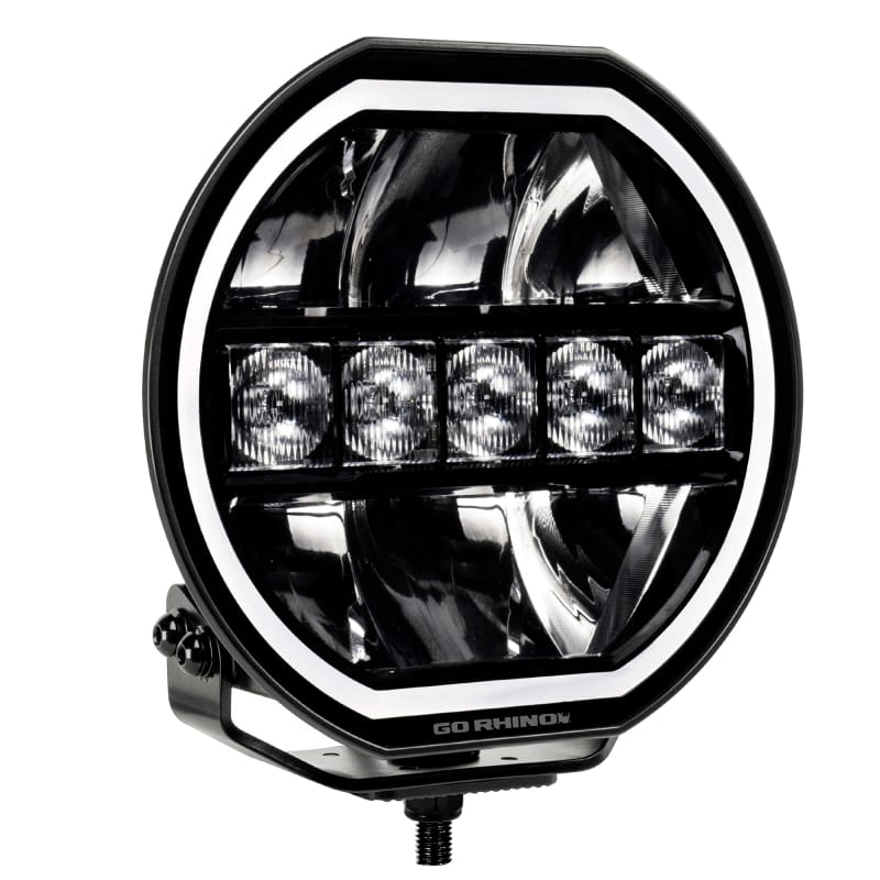 Go Rhino Xplor Blackout Series Maxline LED Hi/Low Beam w/Multi DRL (Surface Mount) 7in. - Blk thumbnail 4