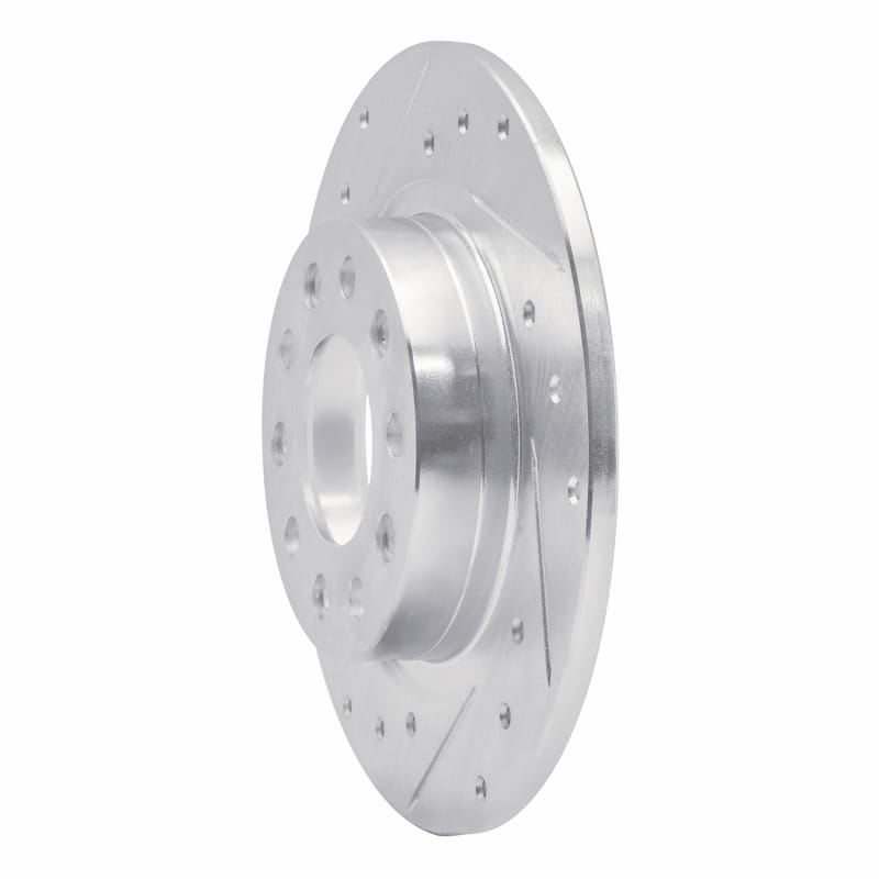 R1 13-16 Dodge DART Rear Left Drilled & Slotted Silver Brake Rotor thumbnail 2
