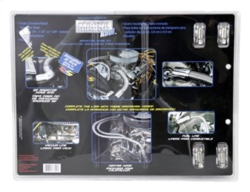 Spectre Magna Kool Radiator Hose Kit 30in W/Chrome End Covers thumbnail 3