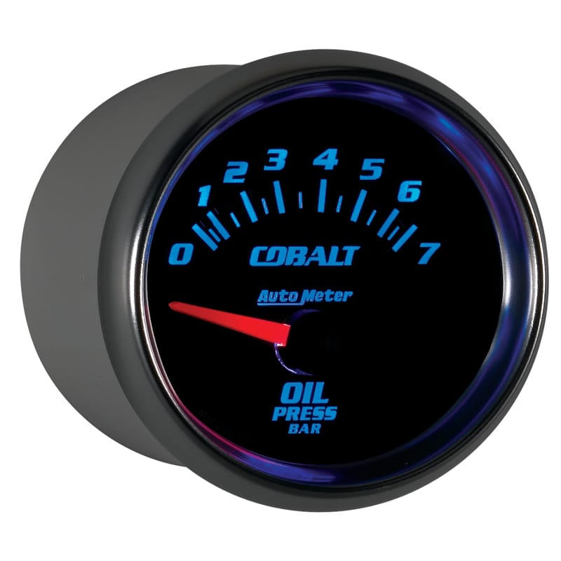 Autometer Cobalt 52mm 0-7 BAR Short Sweep Electric Oil Pressure Gauge thumbnail 6