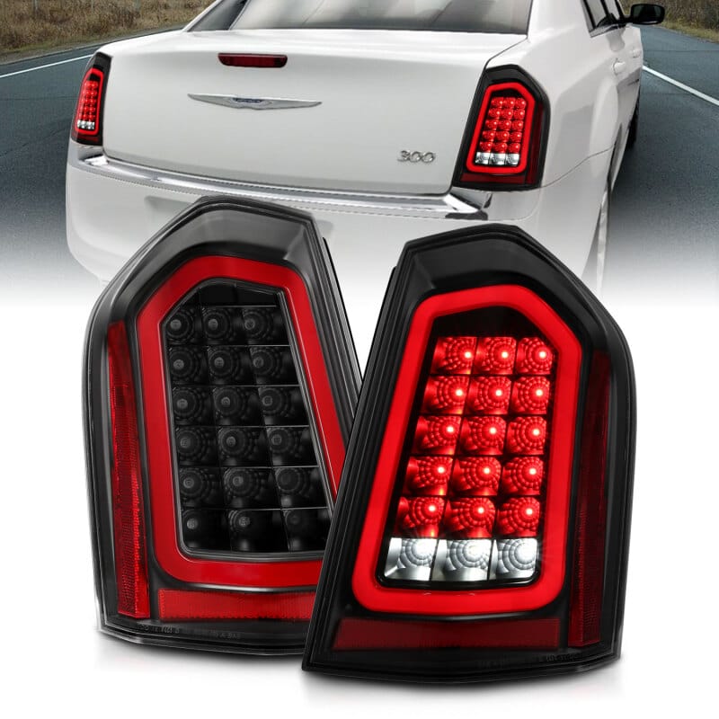 ANZO 11-14 Chrysler 300 LED Taillights Black w/ Sequential thumbnail 3