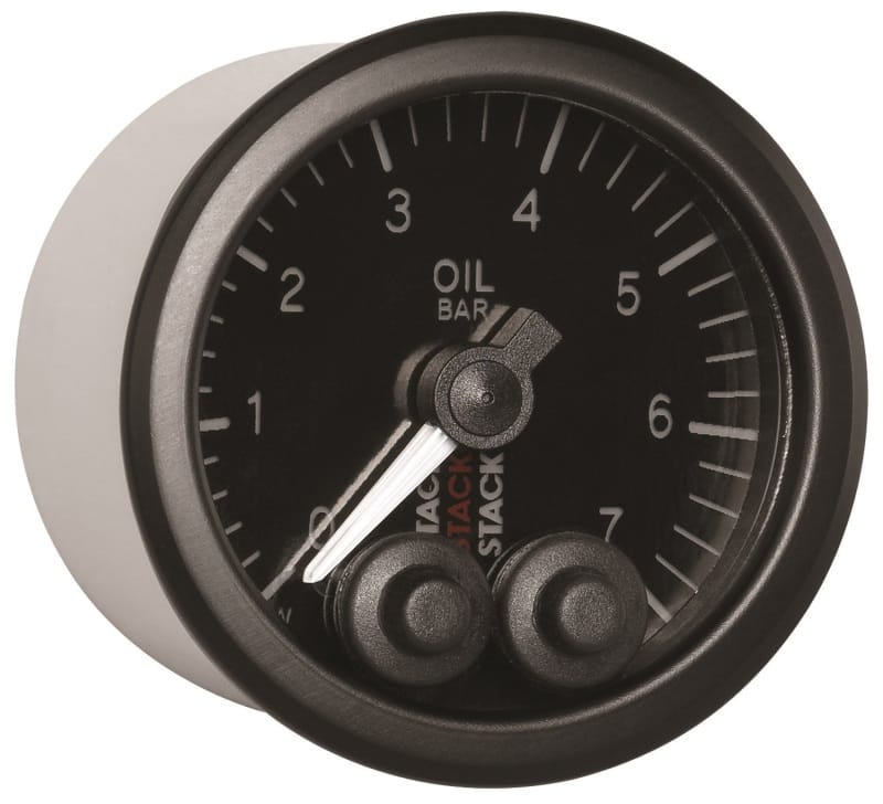 Autometer Stack 52mm 0-7 Bar M10 Male Pro-Control Oil Pressure Gauge - Black thumbnail 7