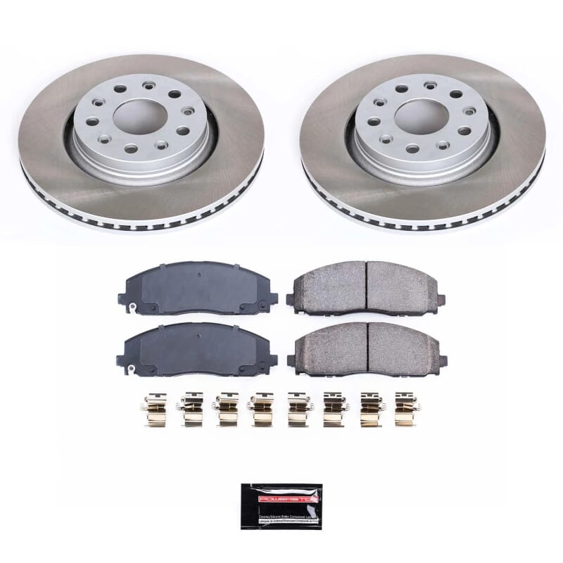 Power Stop 18-22 Jeep Wrangler Front Semi-Coated Rotor Kit - SC7940