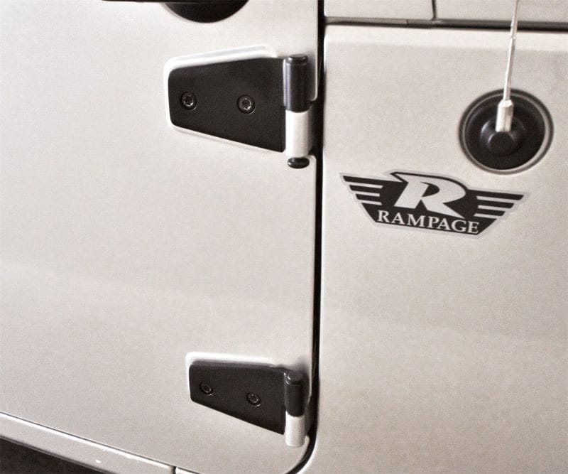 Rampage 2007-2018 Jeep Wrangler(JK) Door Hinges - Black thumbnail 2