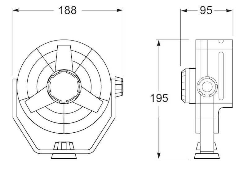 Hella Fan Turbo 2Speed 12V Wht thumbnail 2