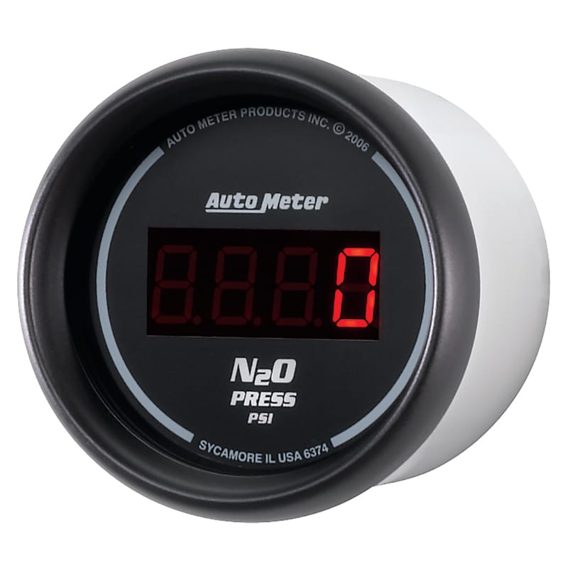 Autometer Z Series 52mm Digital 0-1600 PSI Nitrous Pressure Gauge thumbnail 2