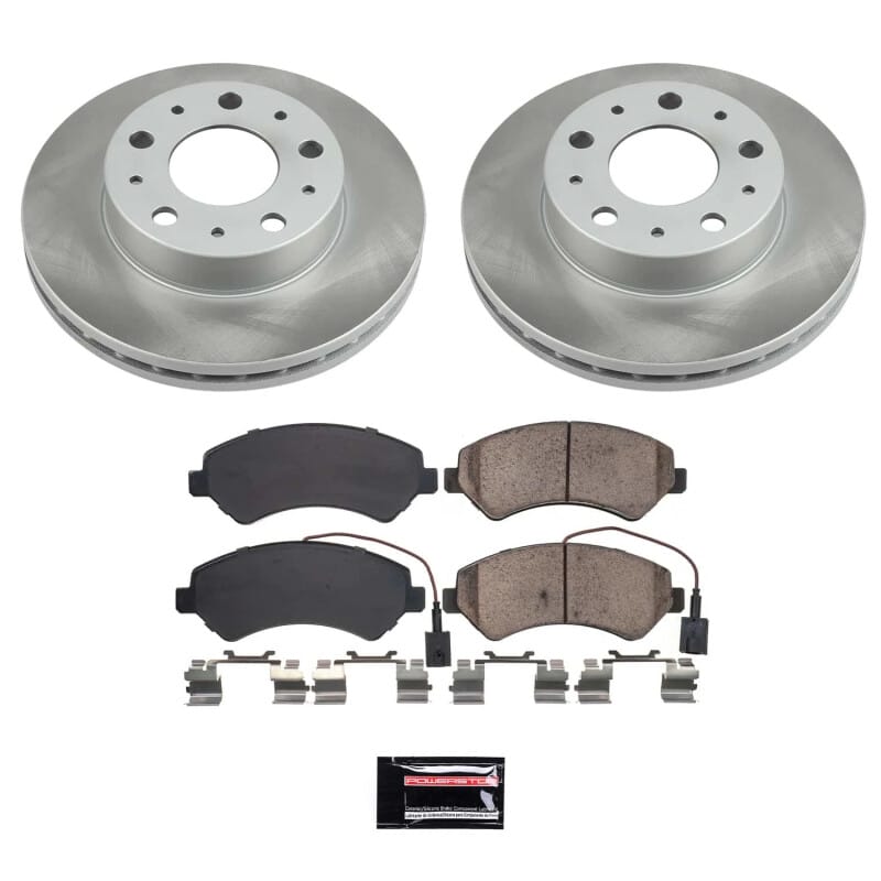 Power Stop 14-23 Ram ProMaster 3500 Front Semi-Coated Rotor Kit