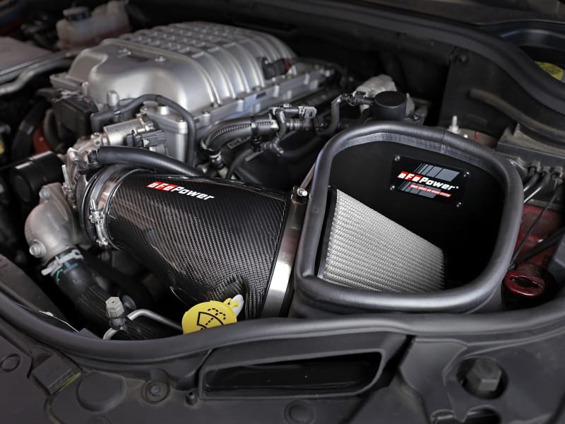 aFe Track Series Carbon Fiber Pro Dry S AIS - 19-20 Jeep Grand Cherokee Trackhawk 6.2L thumbnail 4