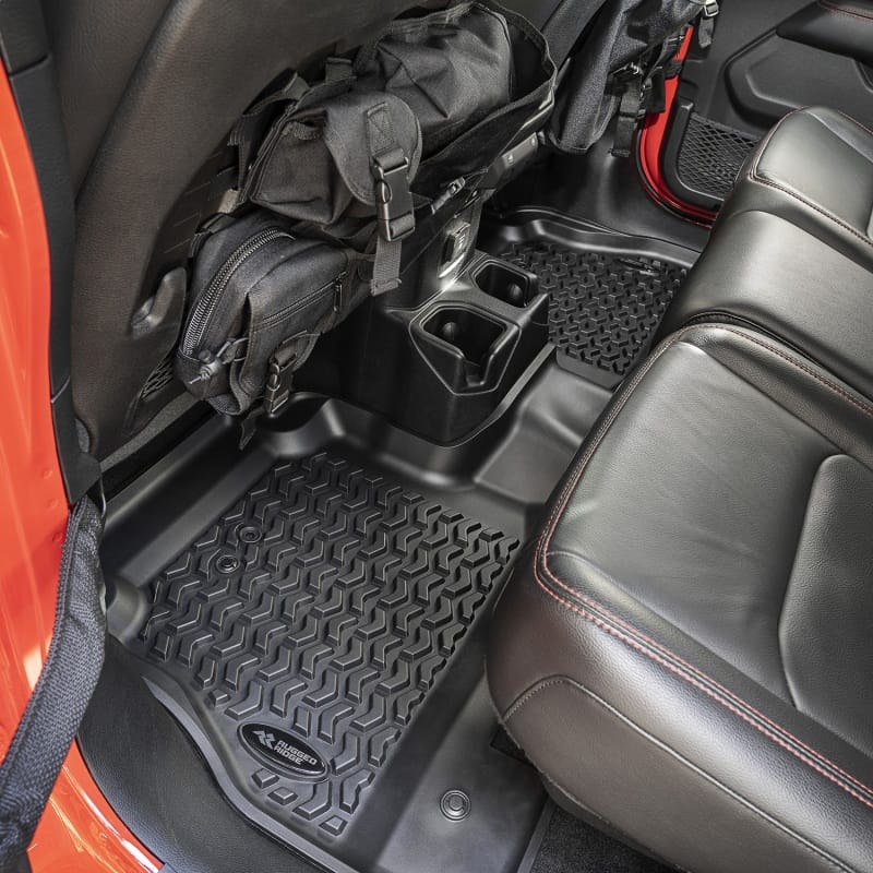 Rugged Ridge Floor Liner Rear Black 2020 Jeep Gladiator JT thumbnail 2