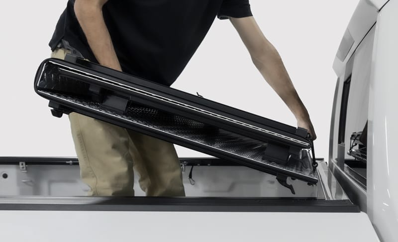 Access LOMAX Black Urethane TriFold Cover 19+ Ram 2500/3500 6ft 4in Box (w/ RamBox Cargo Mgt System) thumbnail 7